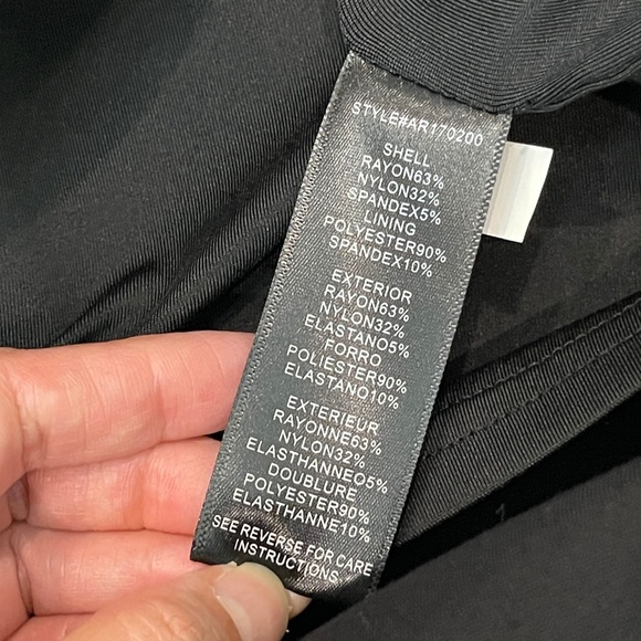 Gianni Bini Pilar Ruffle Black Dress Women's M Cold Shoulder Bodycon Stretch - Picture 10 of 15